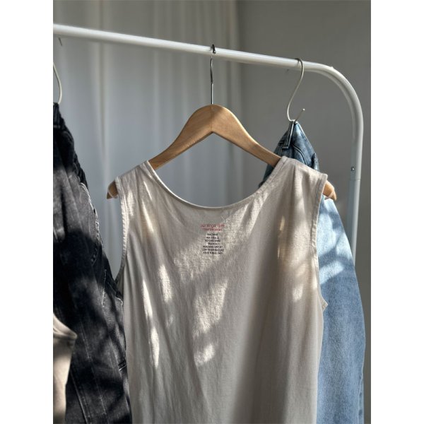 画像4: ●新色登場!!くたっとした風合いと色合いが可愛い●【LIVEご紹介アイテム】●ウォッシュカラータンク (4)