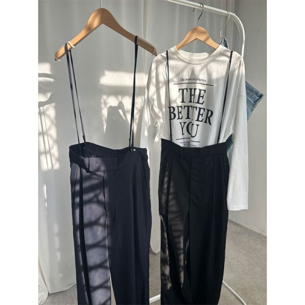 画像6: ●パンツにもサロペにも◎【LIVEご紹介アイテム】●2way華奢紐サロペット (6)