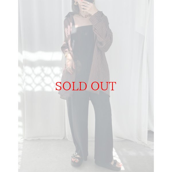 画像7: ●半額SALE●【1/10 LIVEアイテム】●ボルドーストライプシャツ (7)