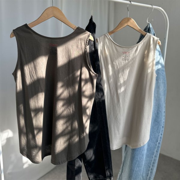 画像3: ●新色登場!!くたっとした風合いと色合いが可愛い●【LIVEご紹介アイテム】●ウォッシュカラータンク (3)