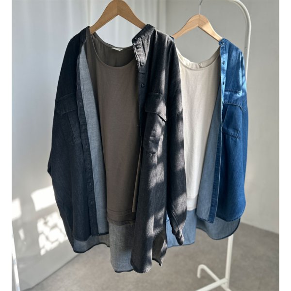 画像6: ●新色登場!!くたっとした風合いと色合いが可愛い●【LIVEご紹介アイテム】●ウォッシュカラータンク (6)