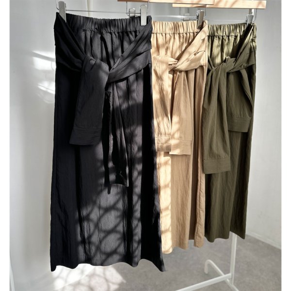 画像2: ●SALE●【LIVEご紹介アイテム】●ウエスト巻スリーブスカート (2)