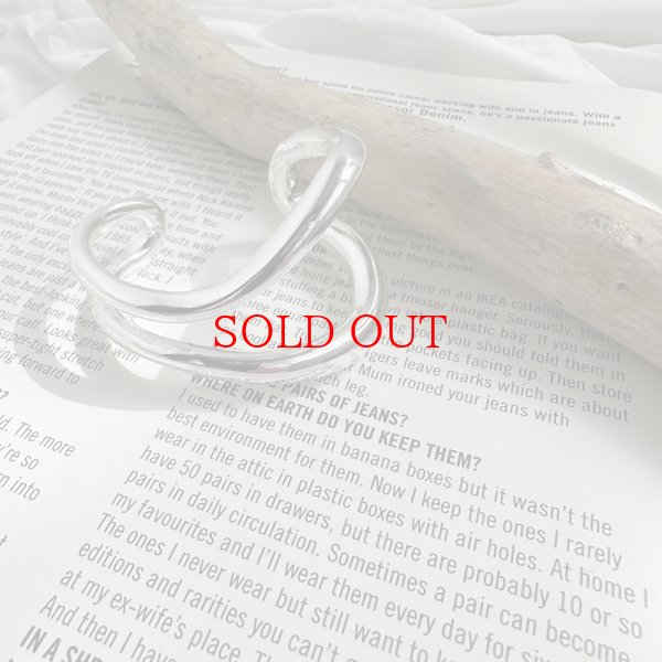 画像7: ◆存在感と抜け感●【LIVEご紹介アイテム】Wウエーブバングル (7)