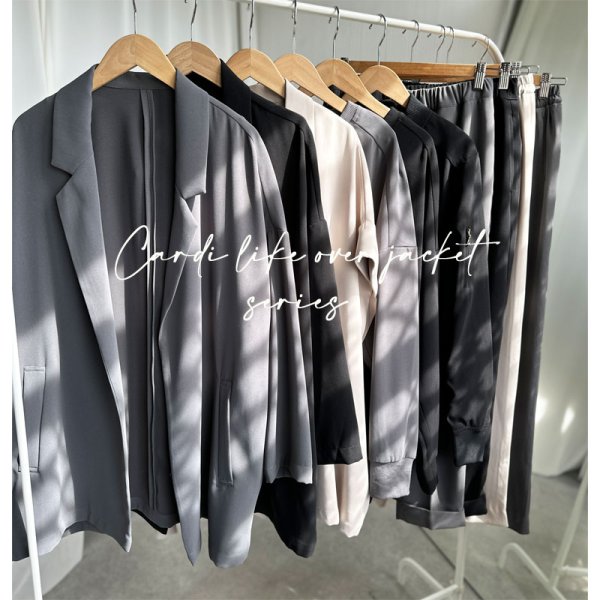 画像11: ●限定SALE●カーデライクオーバージャケットシリーズ●【LIVEご紹介アイテム】スエットライクプルオーバー (11)