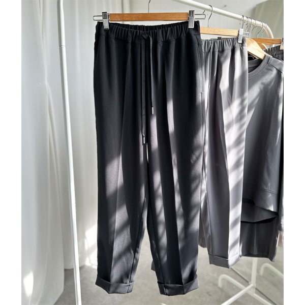 画像2: ●限定SALE●カーデライクオーバージャケットシリーズ●【LIVEご紹介アイテム】テーパードパンツ (2)