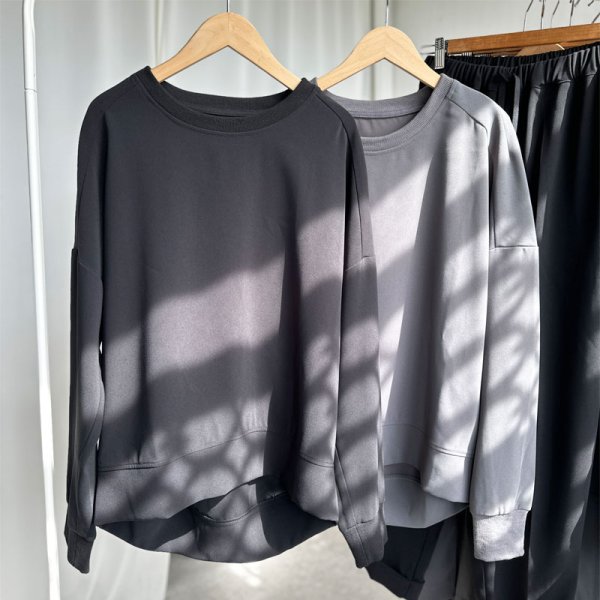 画像10: ●限定SALE●カーデライクオーバージャケットシリーズ●【LIVEご紹介アイテム】スエットライクプルオーバー (10)