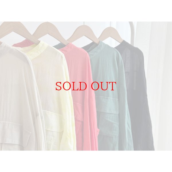 画像3: ●お問合せ殺到●【LIVEご紹介アイテム】●リブ袖シアーオーバーシャツ (3)