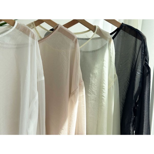 画像2: ●大人シアーアイテム●【LIVEご紹介アイテム】●シアーロングトップス (2)