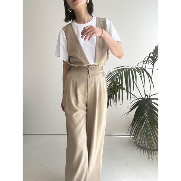 画像4: ●ジャンプスーツになるセットアップ?●【LIVEご紹介アイテム】●レイヤードデザインT(セットアップ可能) (4)