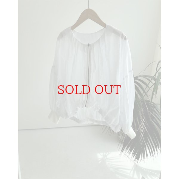 画像2: ●バルーンシルエットが可愛い●【LIVEご紹介アイテム】●リネンミックスジップブルゾン (2)