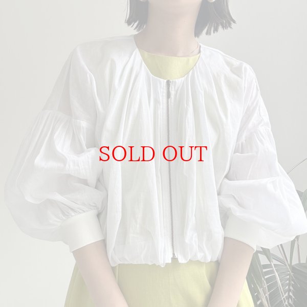 画像7: ●バルーンシルエットが可愛い●【LIVEご紹介アイテム】●リネンミックスジップブルゾン (7)