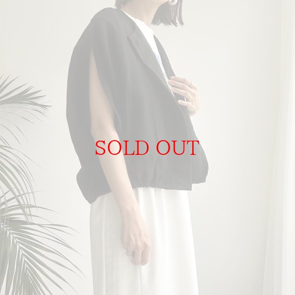 画像4: ●激推し認定●プラスワンアイテム!!オシャレ見えと体型カバーも叶う!?【LIVEご紹介アイテム】●リネンミックスベストジャケット (4)