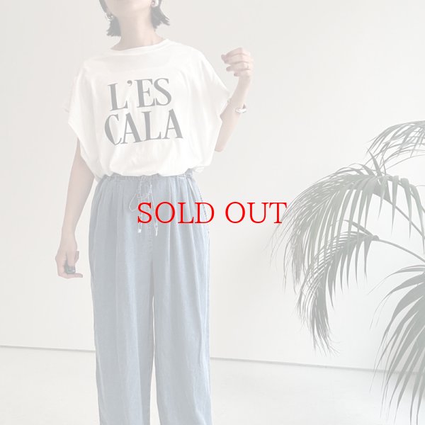 画像4: ●再販??大人気●真夏もさらりと穿けちゃうデニム●【LIVEご紹介アイテム】●リラックスデニムワイドパンツ (4)