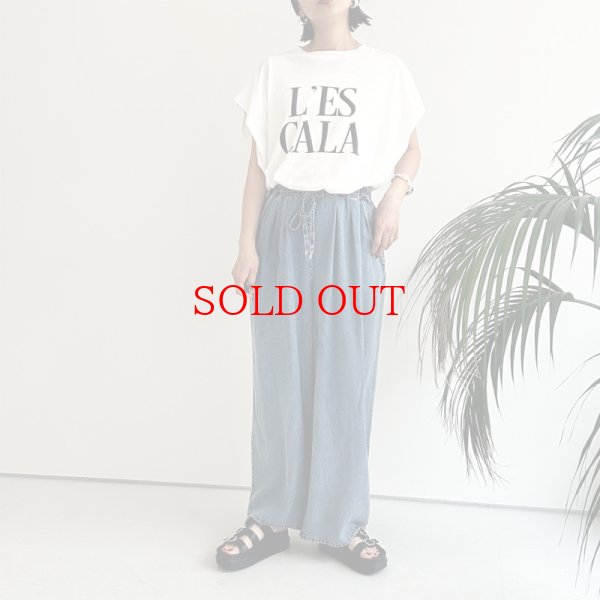 画像3: ●再販??大人気●真夏もさらりと穿けちゃうデニム●【LIVEご紹介アイテム】●リラックスデニムワイドパンツ (3)