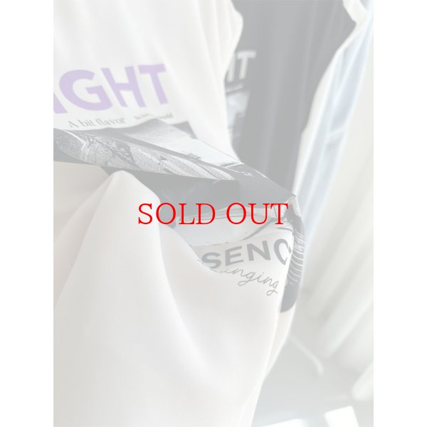 画像6: ●再販●きれい見え素材で大人のカジュアルスタイルに【LIVEご紹介アイテム】●転写プリントロゴシアートップス (6)