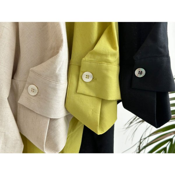 画像2: ●組み合わせ自在●【LIVEご紹介アイテム】●リネンミックスプルオーバー(セットアップ可能) (2)