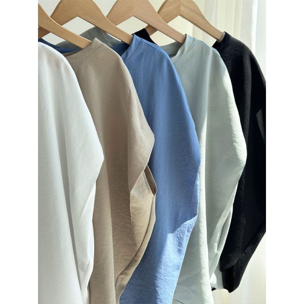 画像11: ●サラッと素材でデイリーにもお仕事にもオススメ【4/10 LIVEご紹介アイテム】タックショルダートップス (11)