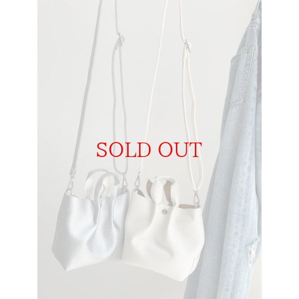 画像3: ●ベーシックエコレザーショルダーバッグ【LIVEご紹介アイテム】 (3)