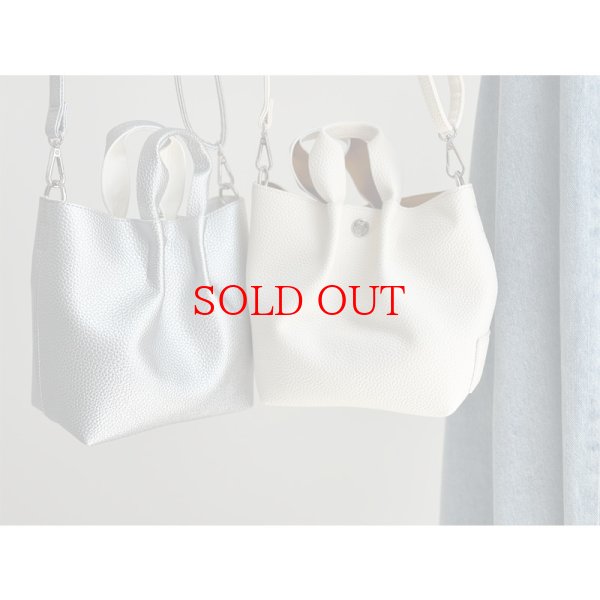 画像4: ●ベーシックエコレザーショルダーバッグ【LIVEご紹介アイテム】 (4)