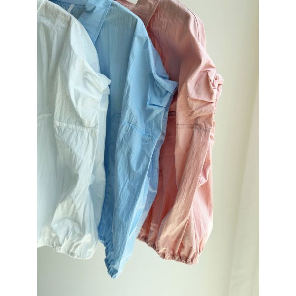 画像2: ●SALE●お袖が可愛い!●【LIVEご紹介アイテム】●ギャザースリーブシャツ (2)