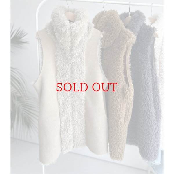 画像11: ●SALE●リバーシブルネックファーベスト【LIVEご紹介アイテム】 (11)
