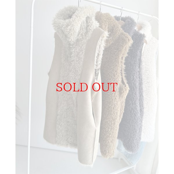 画像4: ●SALE●リバーシブルネックファーベスト【LIVEご紹介アイテム】 (4)