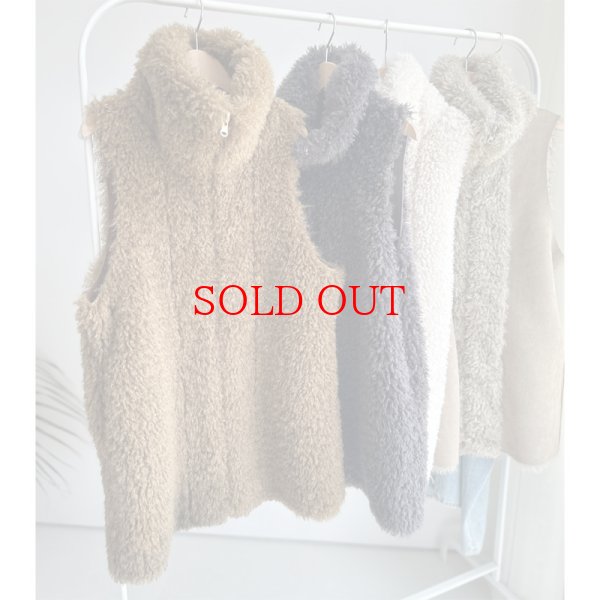 画像2: ●SALE●リバーシブルネックファーベスト【LIVEご紹介アイテム】 (2)