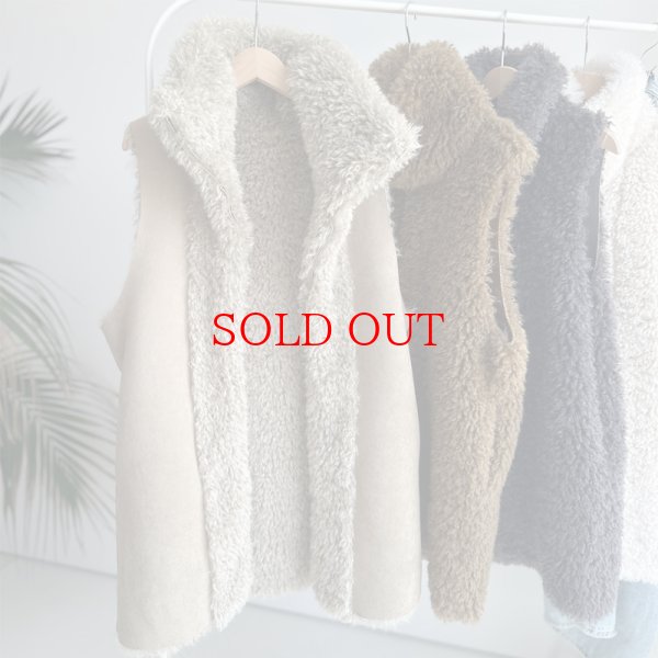 画像3: ●SALE●リバーシブルネックファーベスト【LIVEご紹介アイテム】 (3)