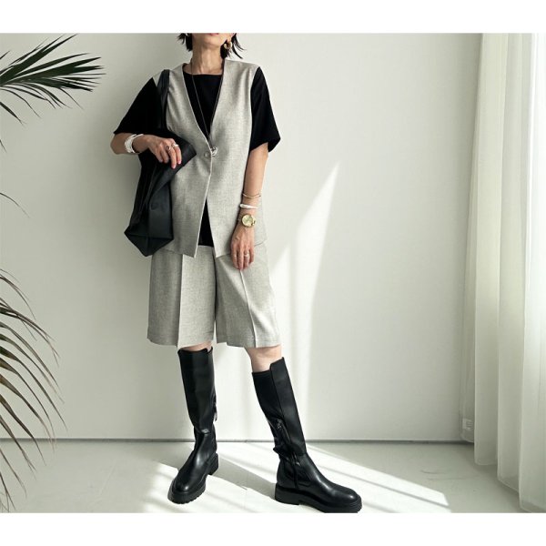 画像3: ●ハーフパンツとセットアップ可能●【LIVEご紹介アイテム】ベーシックベスト(セットアップ可能) (3)