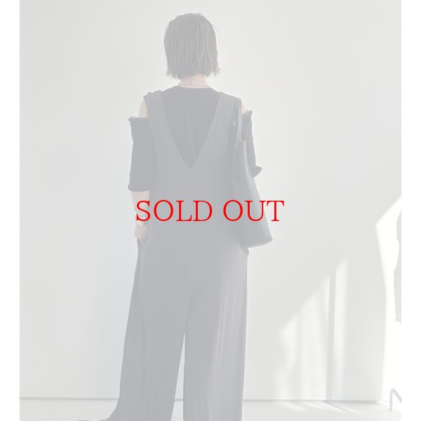 画像7: ●SALE●サラサラ素材でびよーんと伸びて超楽ちん!!●【LIVEご紹介アイテム】細リブVネックオールインワン (7)