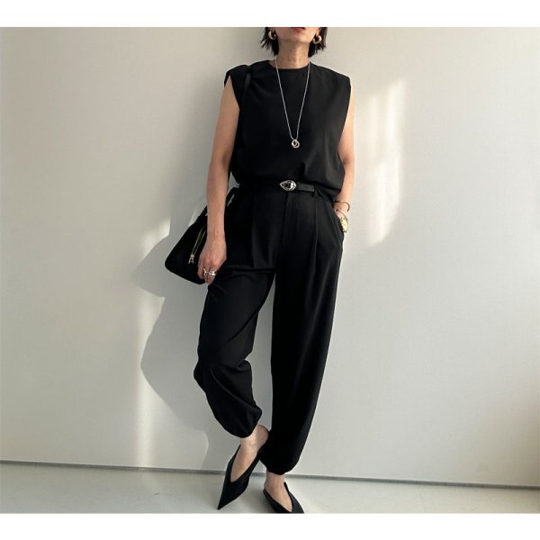 画像4: ●SALE●スラックスジョガーとセットアップ可能●【LIVEご紹介アイテム】ボックス型ショートトップス (4)