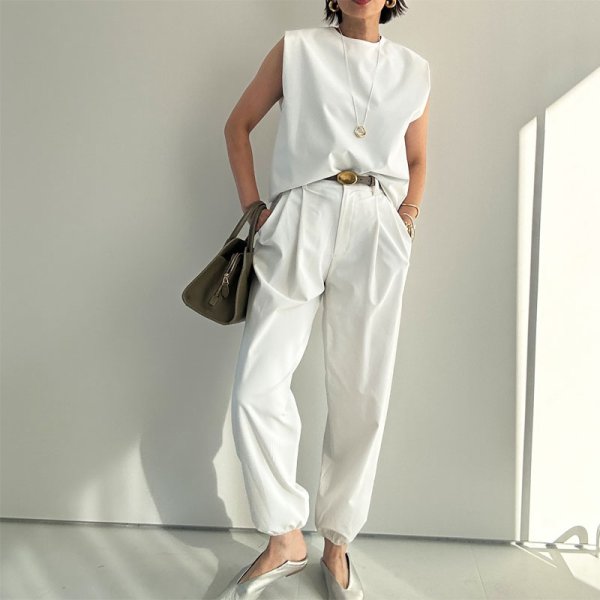 画像19: ●SALE●スラックスジョガーとセットアップ可能●【LIVEご紹介アイテム】ボックス型ショートトップス (19)