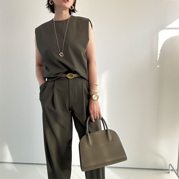 画像21: ●SALE●トップスとセットアップ可能●【LIVEご紹介アイテム】スラックスジョガー(セットアップ可能) (21)