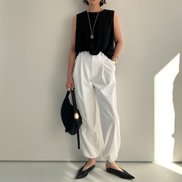 画像14: ●SALE●トップスとセットアップ可能●【LIVEご紹介アイテム】スラックスジョガー(セットアップ可能) (14)