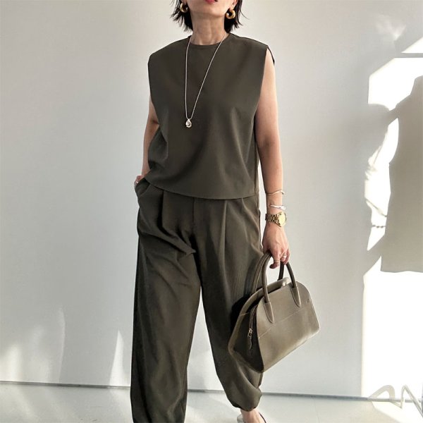 画像9: ●SALE●スラックスジョガーとセットアップ可能●【LIVEご紹介アイテム】ボックス型ショートトップス (9)