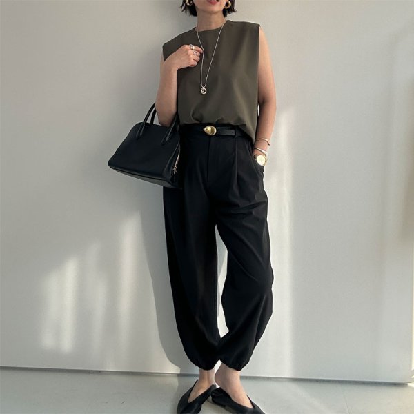 画像14: ●SALE●スラックスジョガーとセットアップ可能●【LIVEご紹介アイテム】ボックス型ショートトップス (14)