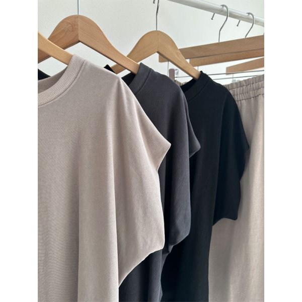 画像3: ●SALE●大人のセットアップシリーズ●【LIVEご紹介アイテム】●ハーフスリーブトップス (3)