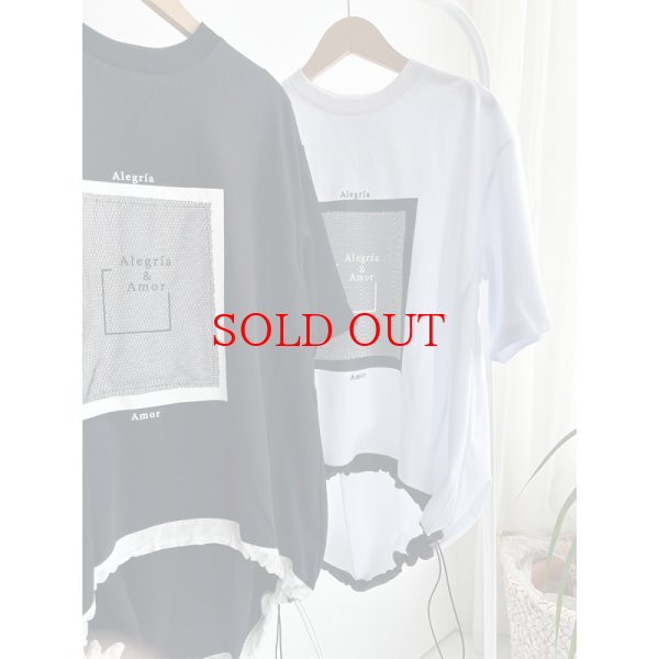 画像3: ●ご予約で大人気●裾で絞れるコクーンシルエット●【LIVEご紹介アイテム】●メッシュデザインロングT (3)