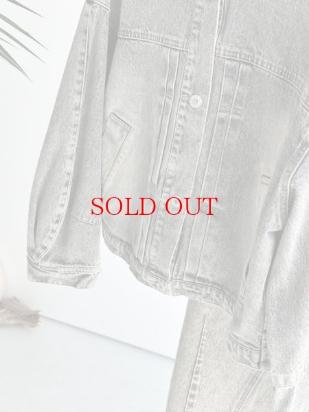 画像10: ●色合いがオシャレなデニムシリーズ●セットアップ可能●【LIVEご紹介アイテム】●カシュクールデザインデニムジャケット (10)