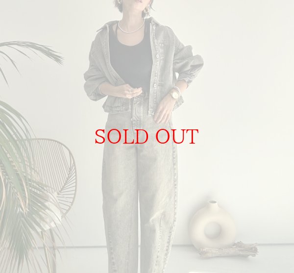 画像5: ●色合いがオシャレなデニムシリーズ●セットアップ可能●【LIVEご紹介アイテム】●カシュクールデザインデニムジャケット (5)