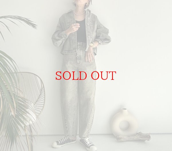 画像6: ●色合いがオシャレなデニムシリーズ●セットアップ可能●【LIVEご紹介アイテム】●カシュクールデザインデニムジャケット (6)