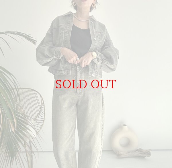 画像4: ●色合いがオシャレなデニムシリーズ●セットアップ可能●【LIVEご紹介アイテム】●カシュクールデザインデニムジャケット (4)