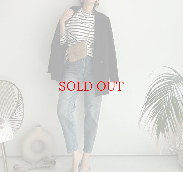 画像2: ●伸びーるデニム●ストレッチ抜群!!!●【LIVEご紹介アイテム】ストレッチテーパードデニム (2)