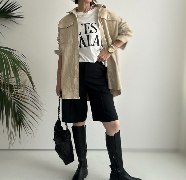 画像7: ◆ストレッチが効いて着心地抜群!!●受注●【LIVEご紹介アイテム】●オーバーデニムシャツジャケット (7)