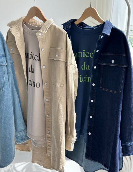 画像3: ◆ストレッチが効いて着心地抜群!!●受注●【LIVEご紹介アイテム】●オーバーデニムシャツジャケット (3)