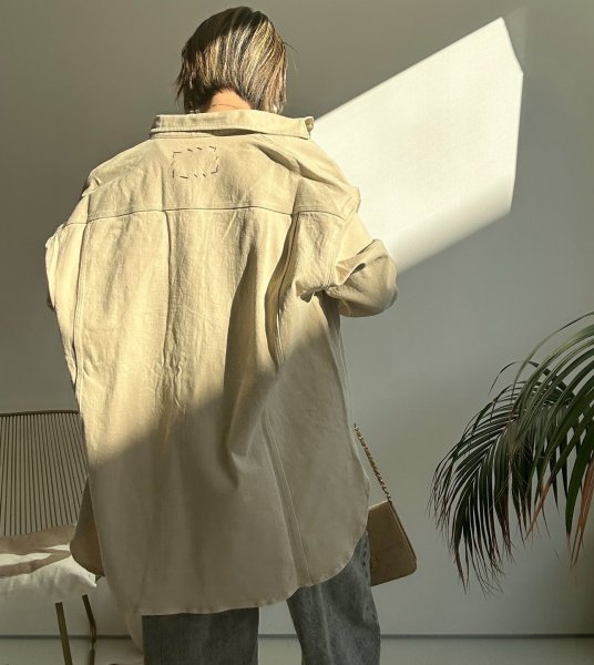 画像5: ◆ストレッチが効いて着心地抜群!!●受注●【LIVEご紹介アイテム】●オーバーデニムシャツジャケット (5)