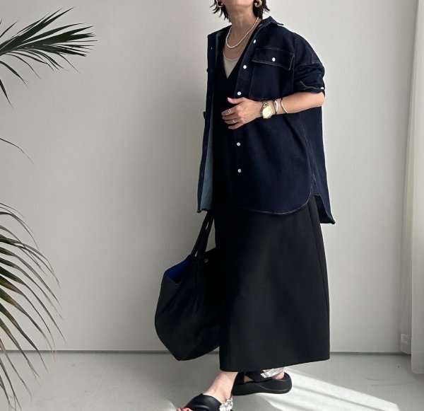 画像15: ◆ストレッチが効いて着心地抜群!!●受注●【LIVEご紹介アイテム】●オーバーデニムシャツジャケット (15)