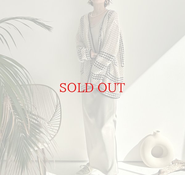 画像2: ●SALE●【LIVEご紹介アイテム】クロシェカーディガン (2)