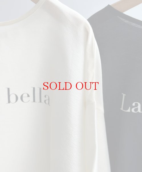 画像2: ●ロゴアイテムを大人っぽく着られる◎●【LIVEご紹介アイテム】●2wayスリーブシアーロゴプルオーバー (2)