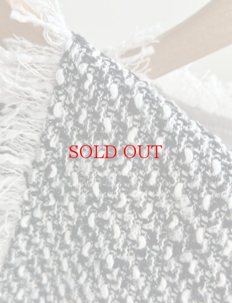 画像23: ●SALE●【12/16 LIVEアイテム】●低身長さんも高身長さんもバランスよく着れるツイードベスト●（ブラック×ホワイト） (23)